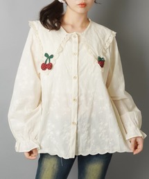 SPINNS | フルーツ刺繍が気分☆彡フルーツモチーフ刺繍レースブラウス(シャツ/ブラウス)