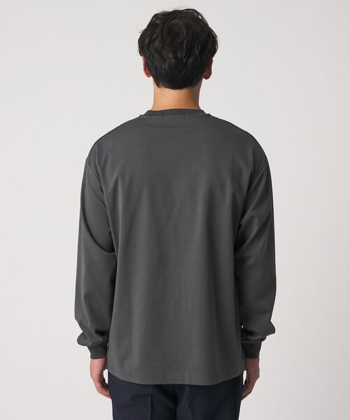 A DAY IN THE LIFE UNITED ARROWS(アデイインザライフユナイテッドアローズ)の「ポンチ リラックス カットソー<A DAY IN THE LIFE>(Tシャツ/カットソー・メンズ・その他1/ダークグレー/ホワイト・L/M/S)」の9枚目の写真
