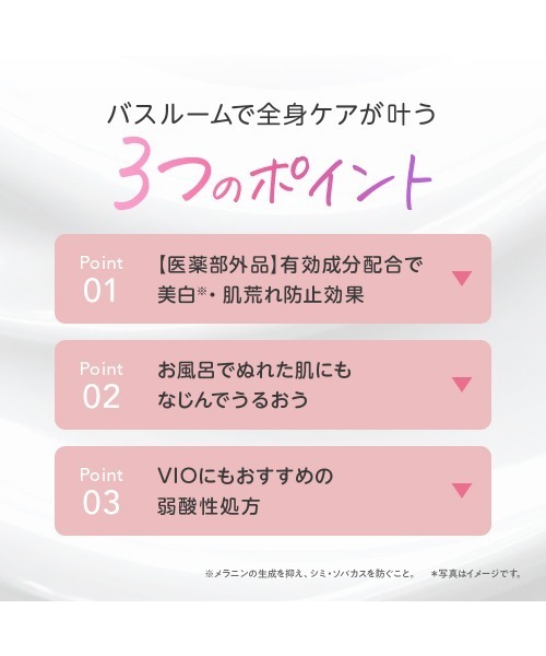 TBC（ティービーシー）の「【2種セット】薬用インバスボディミルク（ボディケア/ボディクリーム・レディース・その他・FREE）」の7枚目の写真