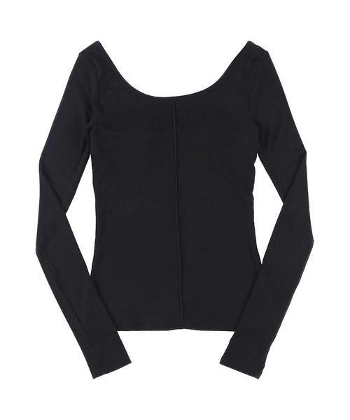 OUR WACOAL（アワワコール）の「カップ付きカットソー　10分袖（Tシャツ/カットソー・レディース・グレー/ブラック/ネイビー・L/M）」の7枚目の写真