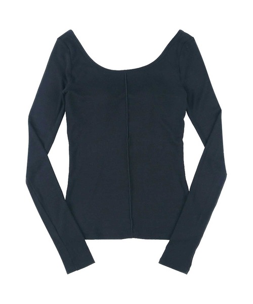 OUR WACOAL（アワワコール）の「カップ付きカットソー　10分袖（Tシャツ/カットソー・レディース・グレー/ブラック/ネイビー・L/M）」の10枚目の写真