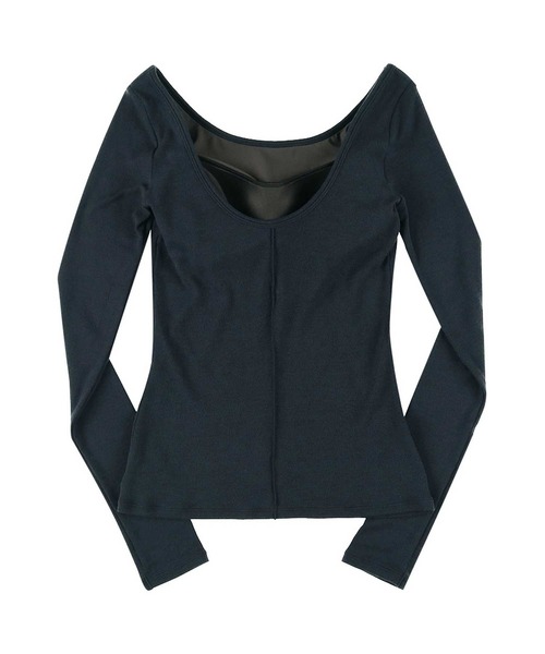 OUR WACOAL（アワワコール）の「カップ付きカットソー　10分袖（Tシャツ/カットソー・レディース・グレー/ブラック/ネイビー・L/M）」の11枚目の写真