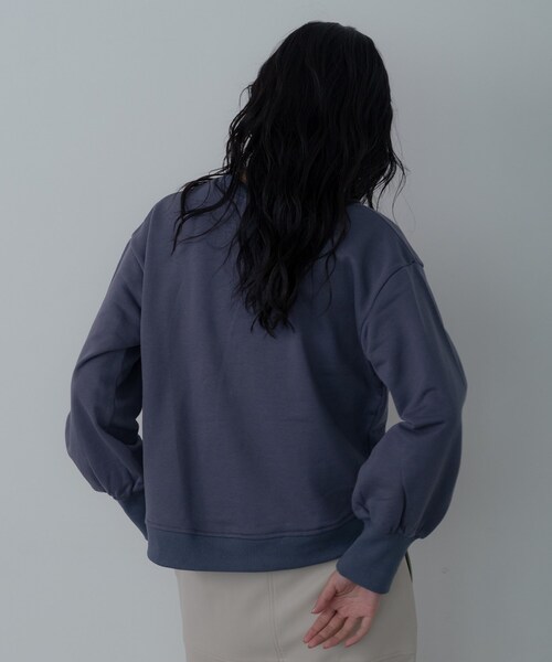 GALLEST（ギャレスト）の「ラウンドヘムロゴスウェット（スウェット・レディース・チャコールグレー/オフホワイト/ブラック・38）」の17枚目の写真