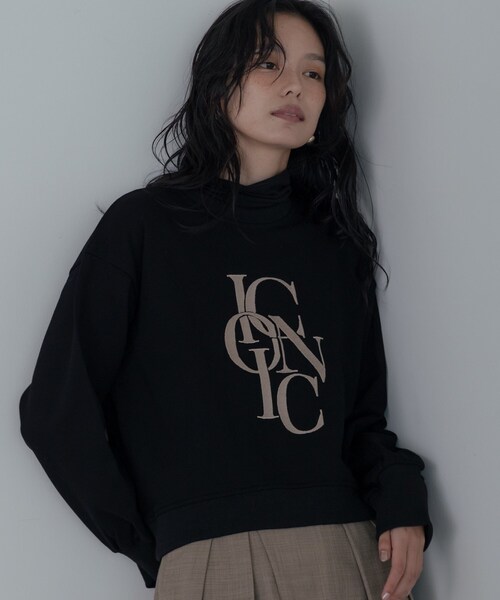 GALLEST（ギャレスト）の「ラウンドヘムロゴスウェット（スウェット・レディース・チャコールグレー/オフホワイト/ブラック・38）」の20枚目の写真