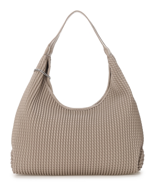 A/C DESIGN BY ALPHA CUBIC（エーシーデザインバイアルファキュービック）の「エンボストートバッグ（トートバッグ・レディース・ブラック/ベージュ・フリー）」の12枚目の写真