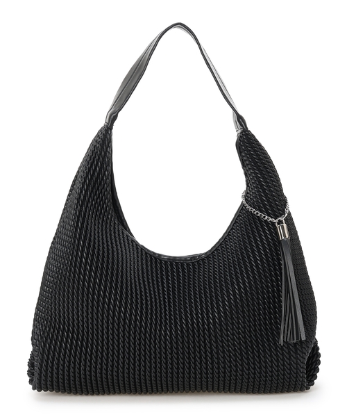 A/C DESIGN BY ALPHA CUBIC（エーシーデザインバイアルファキュービック）の「エンボストートバッグ（トートバッグ・レディース・ブラック/ベージュ・フリー）」の17枚目の写真