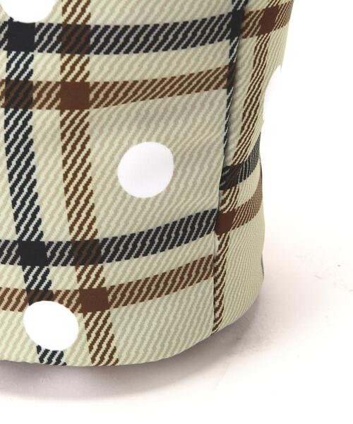 PEARLY GATES】チェック×ドット柄中綿カートバッグ (UNISEX)