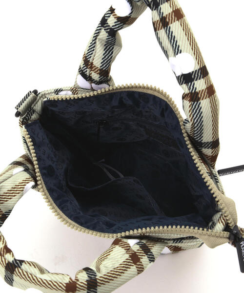 PEARLY GATES】チェック×ドット柄中綿カートバッグ (UNISEX)