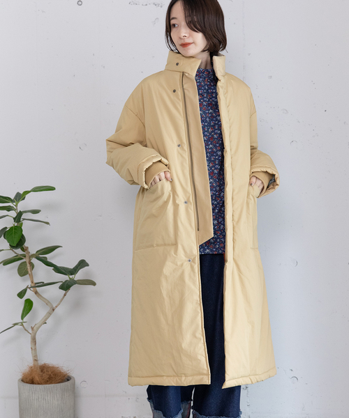 POU DOU DOU(プードゥドゥ)の「ハイネック中綿ブルゾン(その他アウター・レディース・カーキ/ベージュ/ブラック・M)」の3枚目の写真