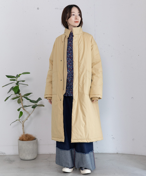 POU DOU DOU(プードゥドゥ)の「ハイネック中綿ブルゾン(その他アウター・レディース・カーキ/ベージュ/ブラック・M)」の4枚目の写真