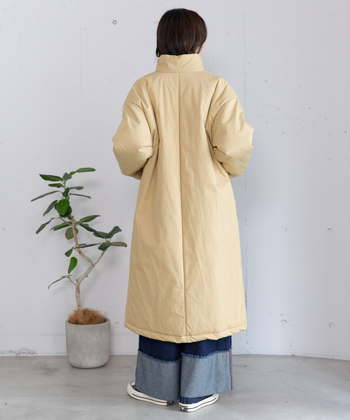 POU DOU DOU(プードゥドゥ)の「ハイネック中綿ブルゾン(その他アウター・レディース・カーキ/ベージュ/ブラック・M)」の7枚目の写真