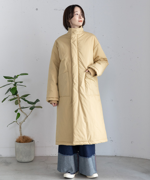 POU DOU DOU(プードゥドゥ)の「ハイネック中綿ブルゾン(その他アウター・レディース・カーキ/ベージュ/ブラック・M)」の8枚目の写真