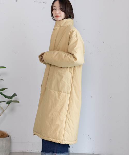 POU DOU DOU(プードゥドゥ)の「ハイネック中綿ブルゾン(その他アウター・レディース・カーキ/ベージュ/ブラック・M)」の11枚目の写真