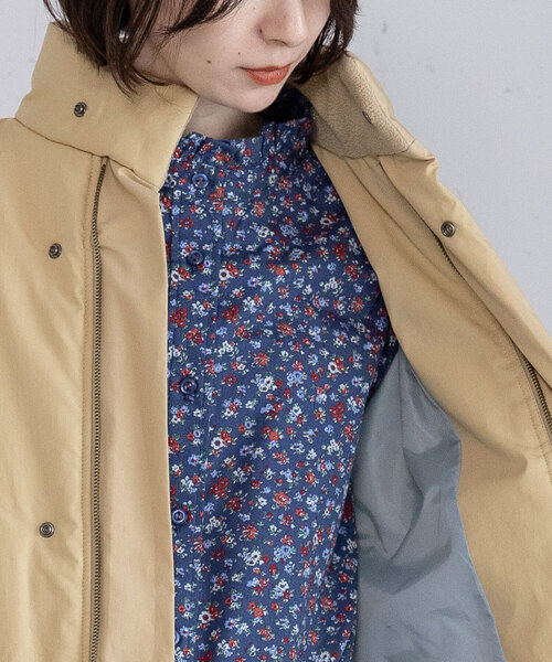 POU DOU DOU(プードゥドゥ)の「ハイネック中綿ブルゾン(その他アウター・レディース・カーキ/ベージュ/ブラック・M)」の16枚目の写真