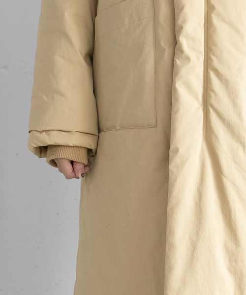 POU DOU DOU(プードゥドゥ)の「ハイネック中綿ブルゾン(その他アウター・レディース・カーキ/ベージュ/ブラック・M)」の17枚目の写真