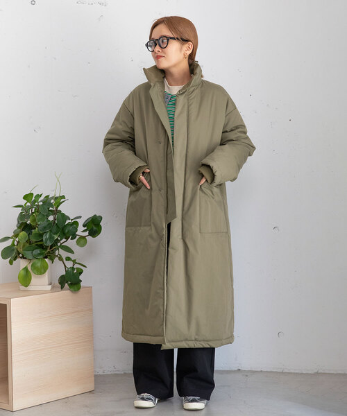 POU DOU DOU(プードゥドゥ)の「ハイネック中綿ブルゾン(その他アウター・レディース・カーキ/ベージュ/ブラック・M)」の19枚目の写真