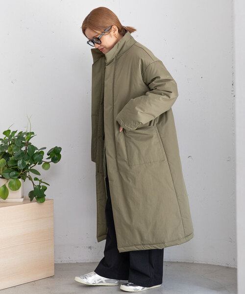 POU DOU DOU(プードゥドゥ)の「ハイネック中綿ブルゾン(その他アウター・レディース・カーキ/ベージュ/ブラック・M)」の21枚目の写真