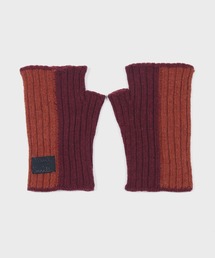 メンズの手袋（レッド/赤色系・ウール・ニット）ファッション通販