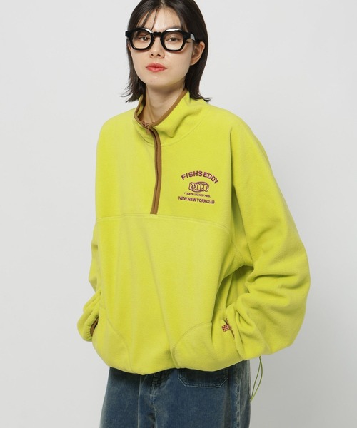 niko and...（ニコアンド）の「【NEW NEW YORK XMAS】コラボフリース（スウェット・レディース・ネイビー/ライトグリーン・LARGE/MEDIUM）」の10枚目の写真