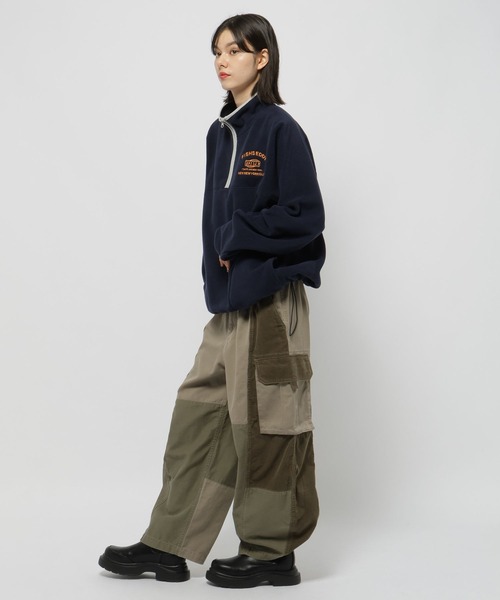 niko and...（ニコアンド）の「【NEW NEW YORK XMAS】コラボフリース（スウェット・レディース・ネイビー/ライトグリーン・LARGE/MEDIUM）」の12枚目の写真