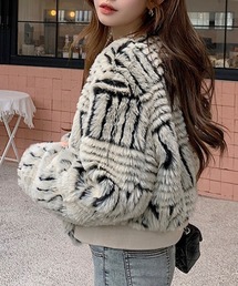 Diosfront（ディオスフロント）の「ショート丈ボアブルゾン（ブルゾン）」