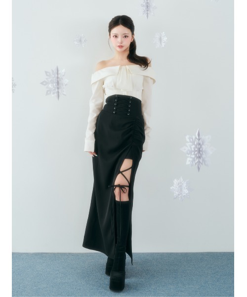 Darich（ダーリッチ）の「スリットコルセットロングスカート（スカート