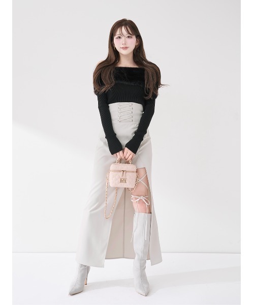 スリットコルセットロングスカート（スカート）｜Darich（ダーリッチ