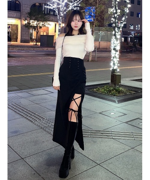 Darich（ダーリッチ）の「スリットコルセットロングスカート（スカート