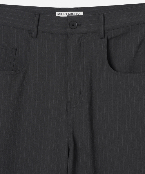 Millo Archive（ミロ アーカイブ）の「リフレクトストライプパンツ[ブラック]（スラックス・メンズ・その他・X-LARGE/SMALL/MEDIUM/LARGE）」の2枚目の写真