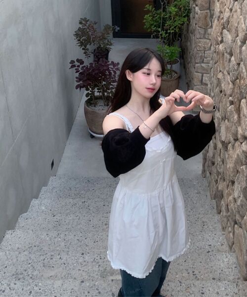 TTUDEMENT(トュードメント)の「SHIRRING BABY DOLL DRESS WHITE(ワンピース・レディース・その他・SMALL/MEDIUM)」の8枚目の写真