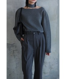 Neck parts knit tops ネックパーツニットトップス