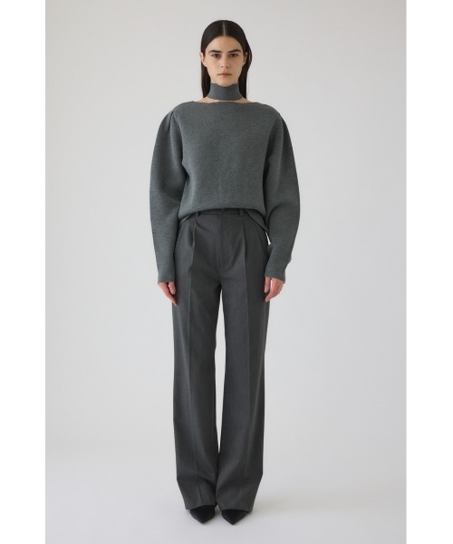 RIM.ARK(リムアーク)の「Neck parts knit tops ネックパーツニットトップス(ニット/セーター・レディース・グレー/ブルー/ブラック・FREE)」の5枚目の写真