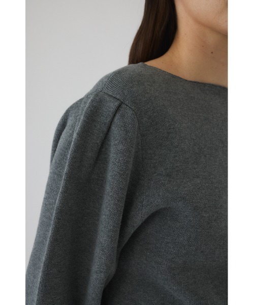 RIM.ARK(リムアーク)の「Neck parts knit tops ネックパーツニットトップス(ニット/セーター・レディース・グレー/ブルー/ブラック・FREE)」の17枚目の写真
