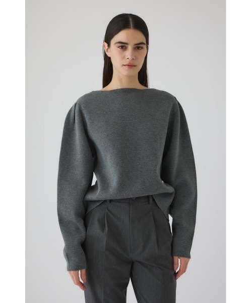 RIM.ARK(リムアーク)の「Neck parts knit tops ネックパーツニットトップス(ニット/セーター・レディース・グレー/ブルー/ブラック・FREE)」の18枚目の写真
