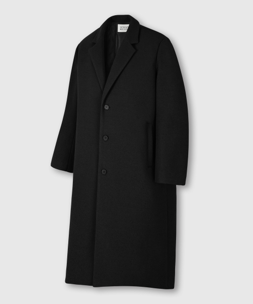 LEMAIN SECOND（リメインセカンド）の「WOOL BLEND OVERFIT SINGLE COAT [BLACK]（チェスターコート・メンズ・その他・LARGE）」の5枚目の写真