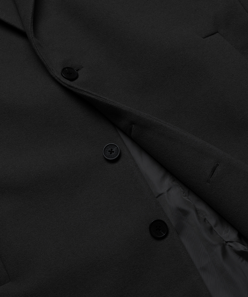 LEMAIN SECOND（リメインセカンド）の「WOOL BLEND OVERFIT SINGLE COAT [BLACK]（チェスターコート・メンズ・その他・LARGE）」の8枚目の写真
