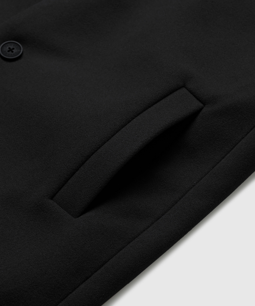 LEMAIN SECOND（リメインセカンド）の「WOOL BLEND OVERFIT SINGLE COAT [BLACK]（チェスターコート・メンズ・その他・LARGE）」の9枚目の写真
