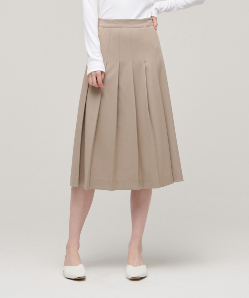 MUSINSA STANDARD WOMAN(ムシンサスタンダードウーマン)の「レディースプリーツミディスカート【ベージュ】(スカート・レディース・その他・SMALL/MEDIUM/LARGE/X-SMALL)」の12枚目の写真