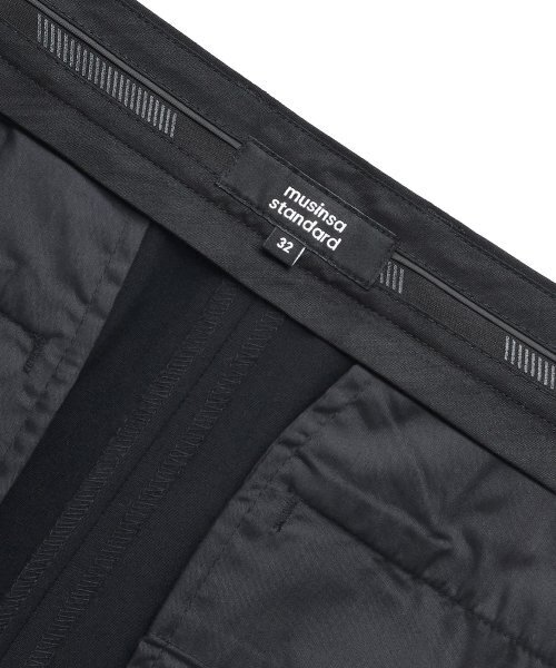 MUSINSA STANDARD（ムシンサスタンダード）の「軽量隠しバンディングハーフスラックス[ダークグレー]（スラックス・メンズ・その他・40/38/42/36/34/32/30/31/33/26/27/28/29）」の7枚目の写真