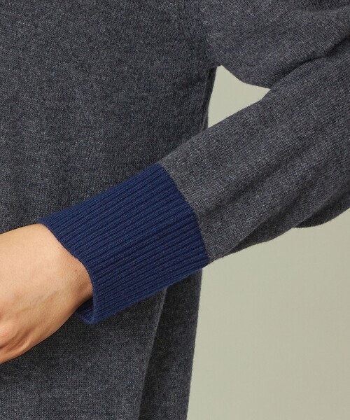 MACKINTOSH PHILOSOPHY（ﾏｯｷﾝﾄｯｼｭ ﾌｨﾛｿﾌｨｰ）の「GREY LABEL ウールカシミヤバイカラーニット（ニット/セーター・レディース・ベージュ系その他3/グレー系その他2・2/6）」の6枚目の写真