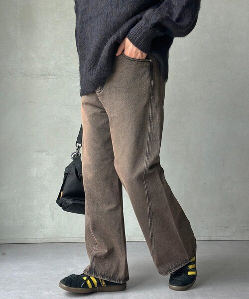 CPCM（シーピーシーエム）の「立体裁断セミフレアデニム（デニムパンツ・メンズ・ブルー/ブラック/ネイビー・MEDIUM/LARGE）」の4枚目の写真