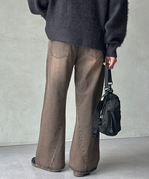 CPCM（シーピーシーエム）の「立体裁断セミフレアデニム（デニムパンツ・メンズ・ブルー/ブラック/ネイビー・MEDIUM/LARGE）」の6枚目の写真