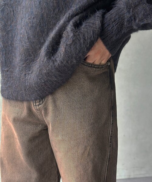 CPCM（シーピーシーエム）の「立体裁断セミフレアデニム（デニムパンツ・メンズ・ブルー/ブラック/ネイビー・MEDIUM/LARGE）」の11枚目の写真