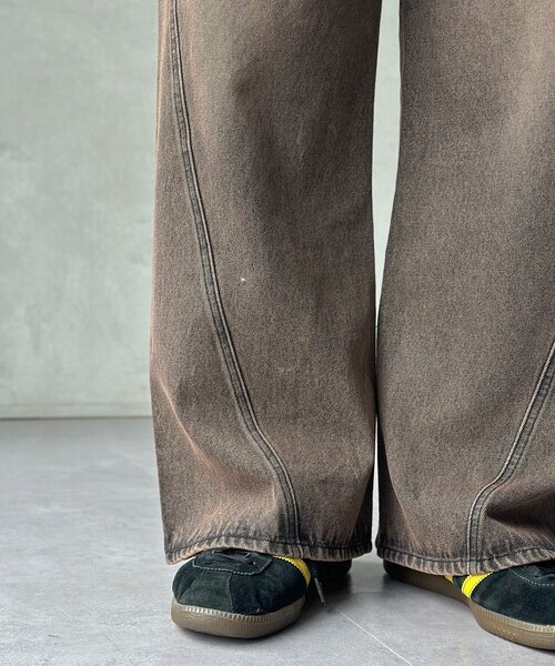 CPCM（シーピーシーエム）の「立体裁断セミフレアデニム（デニムパンツ・メンズ・ブルー/ブラック/ネイビー・MEDIUM/LARGE）」の12枚目の写真