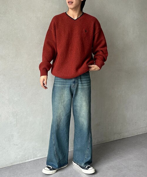 CPCM（シーピーシーエム）の「立体裁断セミフレアデニム（デニムパンツ・メンズ・ブルー/ブラック/ネイビー・MEDIUM/LARGE）」の18枚目の写真