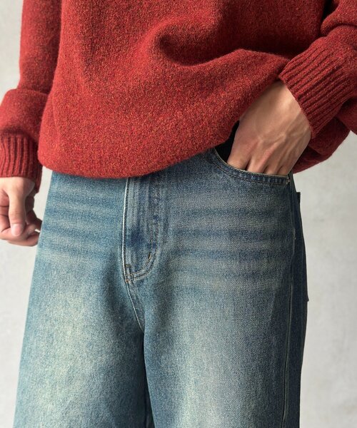 CPCM（シーピーシーエム）の「立体裁断セミフレアデニム（デニムパンツ・メンズ・ブルー/ブラック/ネイビー・MEDIUM/LARGE）」の19枚目の写真