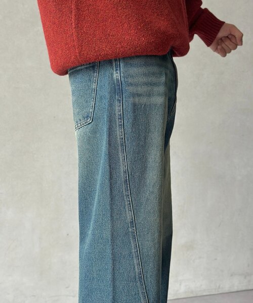 CPCM（シーピーシーエム）の「立体裁断セミフレアデニム（デニムパンツ・メンズ・ブルー/ブラック/ネイビー・MEDIUM/LARGE）」の21枚目の写真