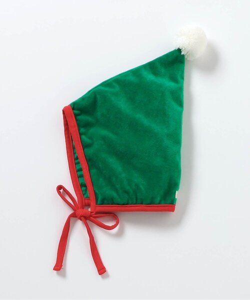 BREEZE（ブリーズ）の「ベロアベビーボンネット（ニットキャップ/ビーニー・キッズ・グリーン/レッド・48）」の6枚目の写真