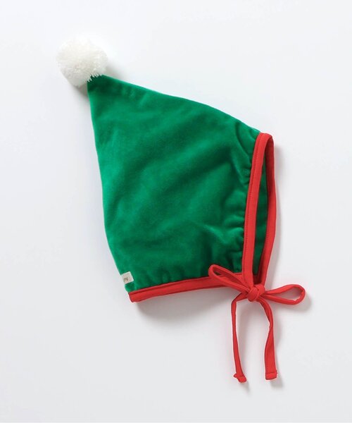 BREEZE（ブリーズ）の「ベロアベビーボンネット（ニットキャップ/ビーニー・キッズ・グリーン/レッド・48）」の8枚目の写真