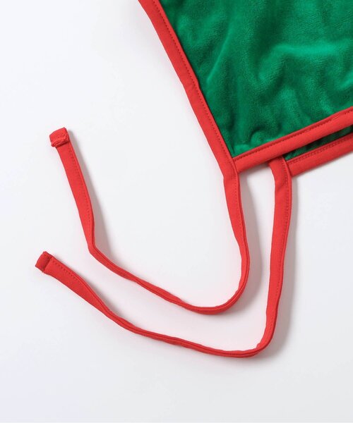 BREEZE（ブリーズ）の「ベロアベビーボンネット（ニットキャップ/ビーニー・キッズ・グリーン/レッド・48）」の4枚目の写真